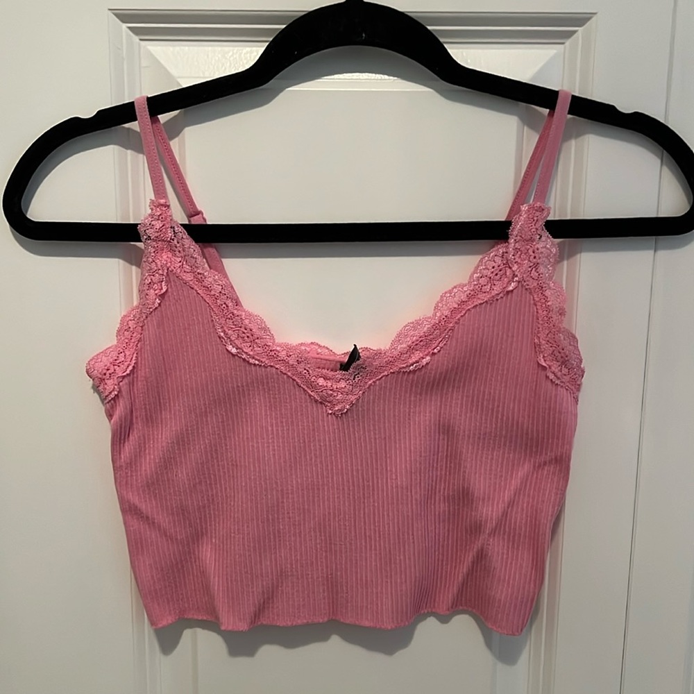 Francescas Pink Crop Top